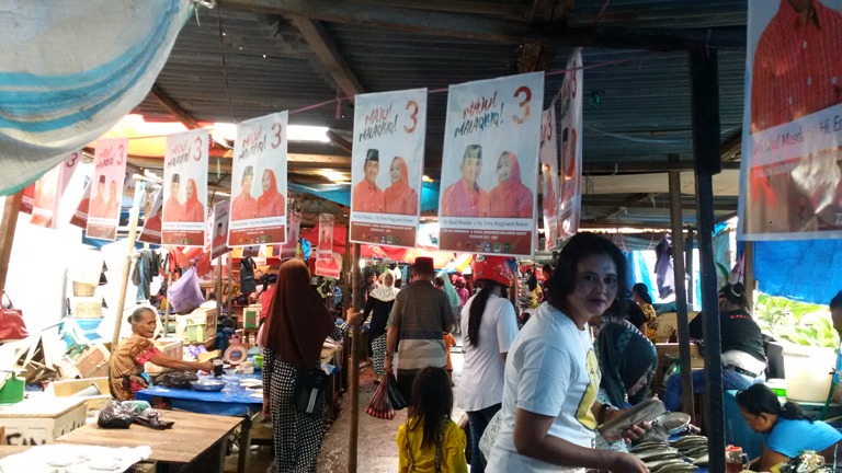 Situasi Pasar sentral Mamuju saat ABM akan datang blusukan