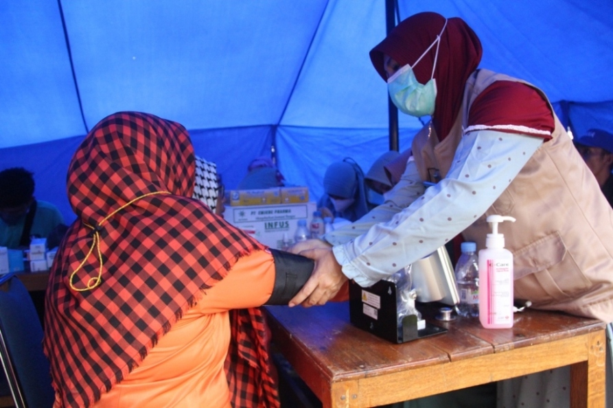 Posko pelayana Dinkes akan tetap dibuka hingga masa tanggap daarurat bencana dicabut. (Dok. Zulkifli)