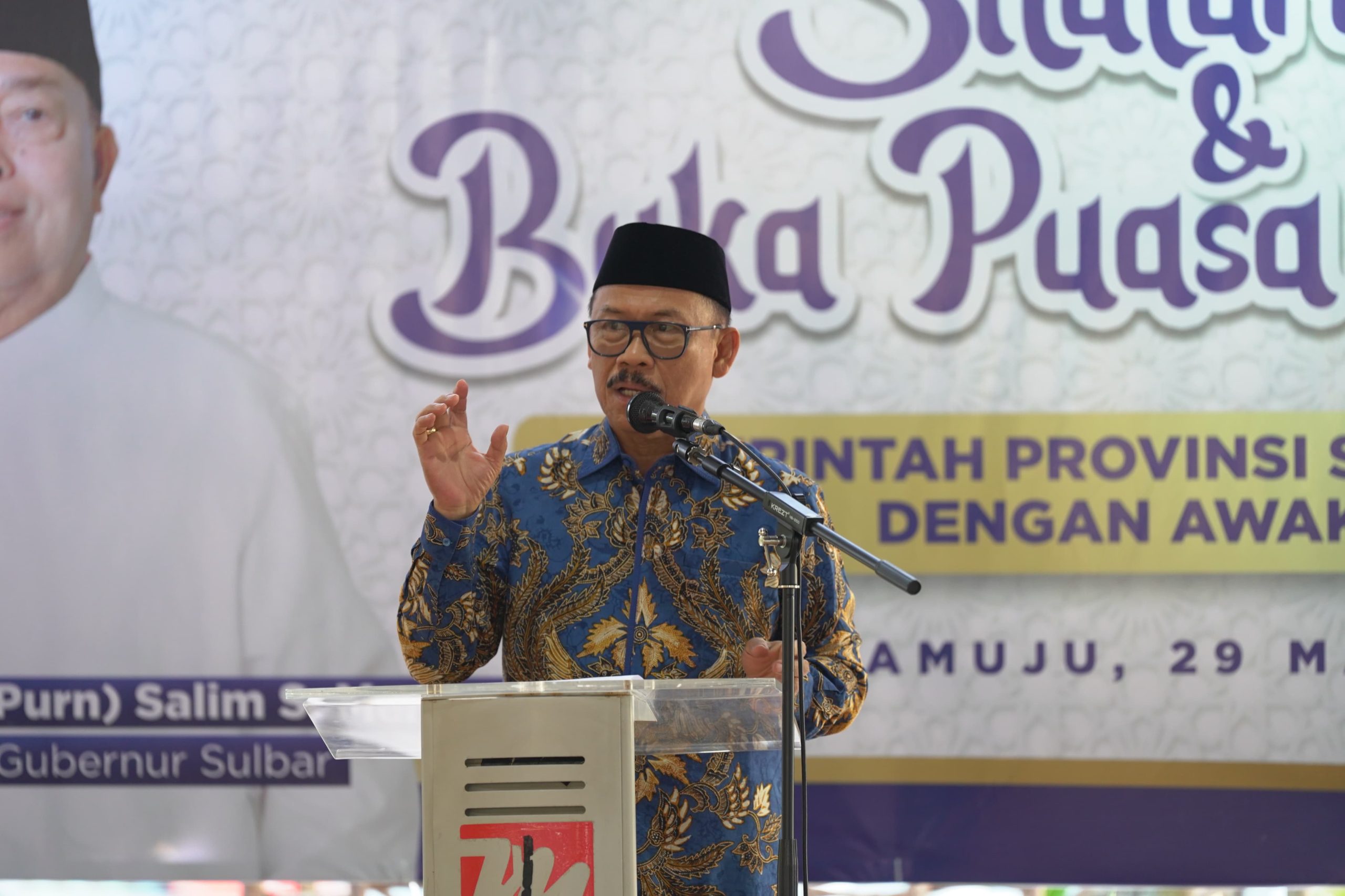SDK sambutan saat buka puasa dengan insan pers. (*)